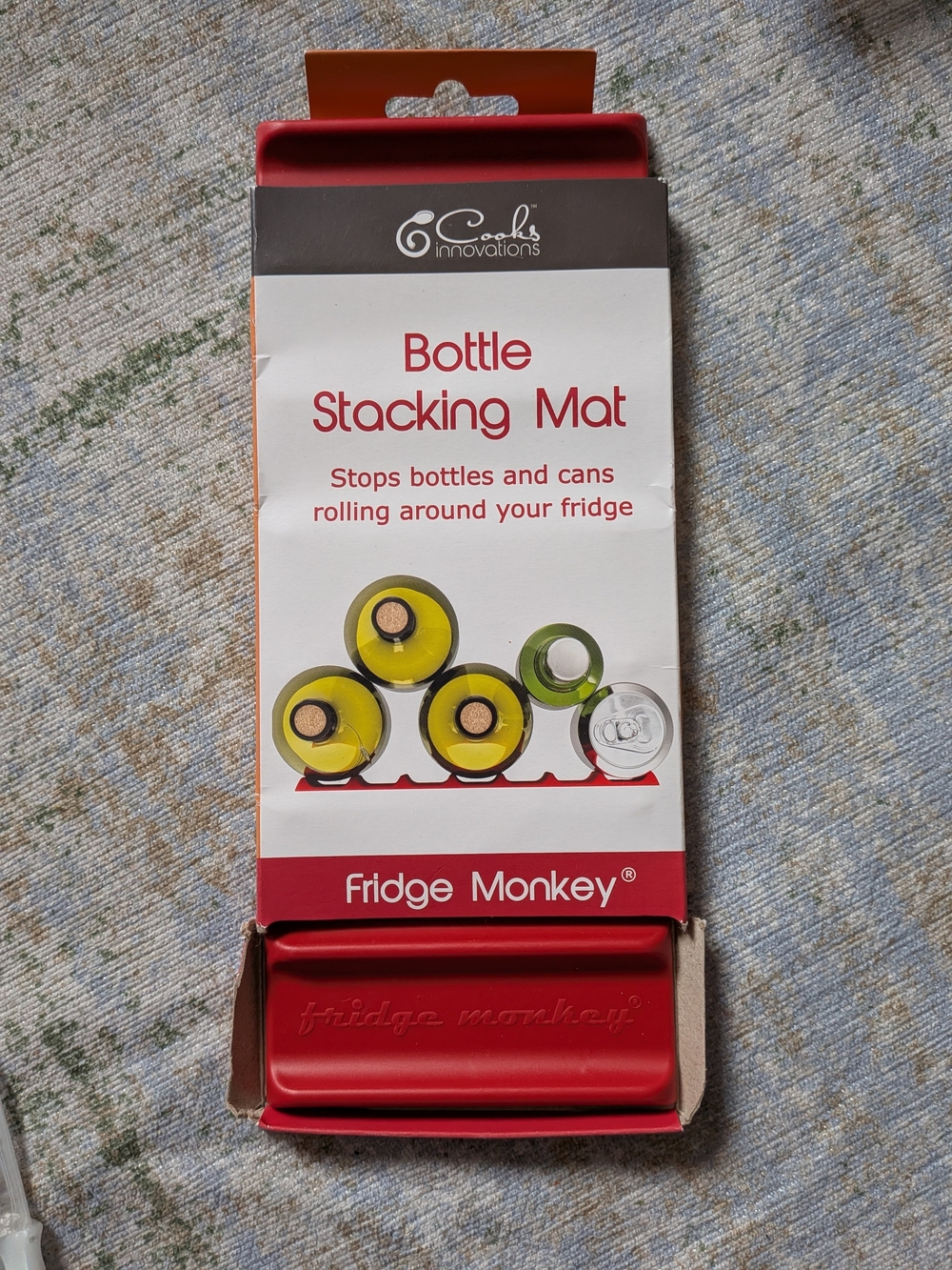 New Fridge Monkey Bottle Stacking Mat in Red
